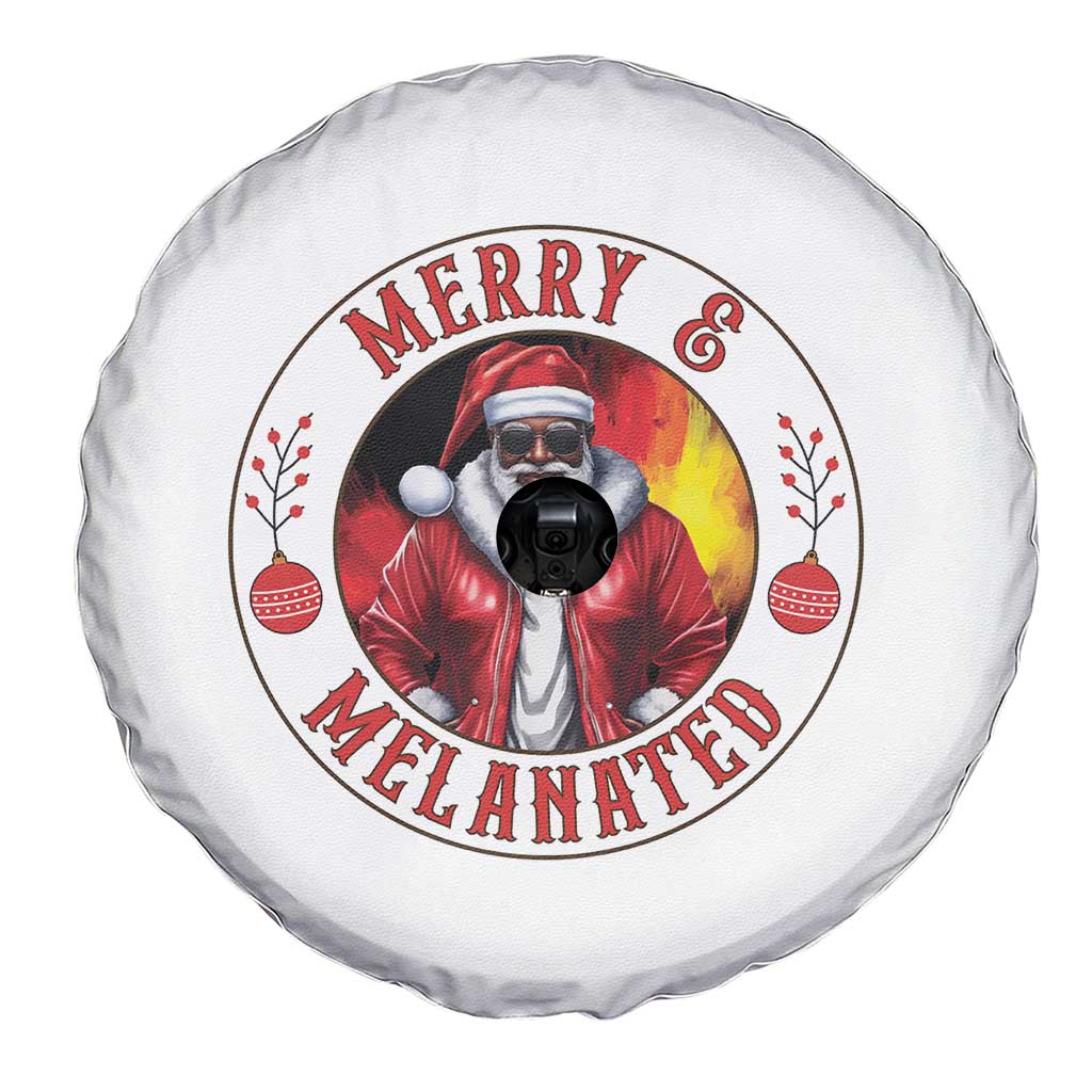 Black Santa Merry And Melanated Spare Tire Cover Christmas Holiday Gift TS12 Print Your Wear