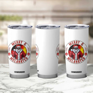 Black Santa Merry And Melanated Tumbler Cup Christmas Holiday Gift TS12 Print Your Wear