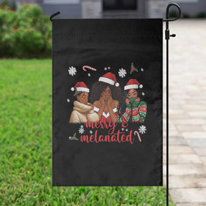 Melanin Christmas Garden Flag Merry And Melanated Holiday Gift For Girl TS12 Print Your Wear