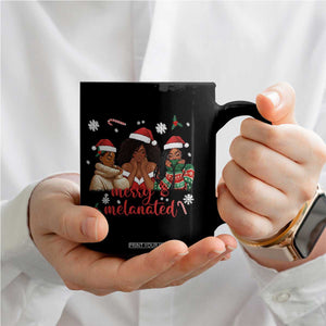 Melanin Christmas Coffee Mug Merry And Melanated Holiday Gift For Girl TS12 Print Your Wear