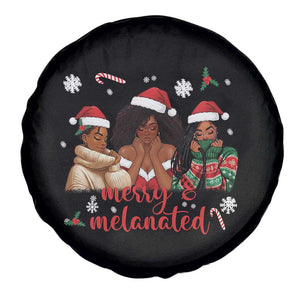 Melanin Christmas Spare Tire Cover Merry And Melanated Holiday Gift For Girl TS12 Print Your Wear