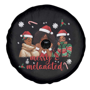 Melanin Christmas Spare Tire Cover Merry And Melanated Holiday Gift For Girl TS12 Print Your Wear