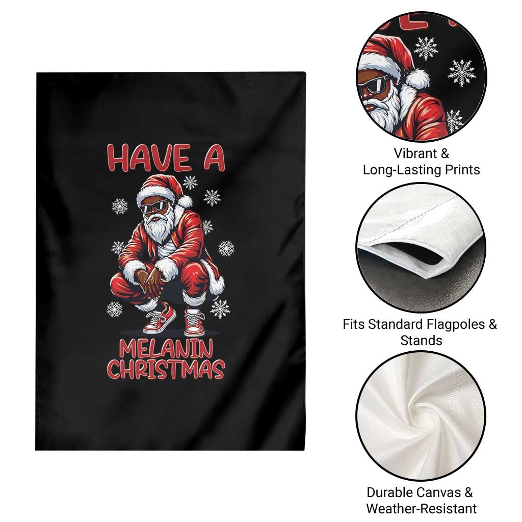 Have A Melanin Christmas Garden Flag Black Pride Xmas Gift TS12 Print Your Wear