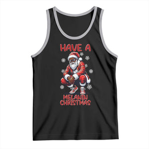 Have A Melanin Christmas Tank Top Black Pride Xmas Gift TS12 Black Athletic Heather Print Your Wear