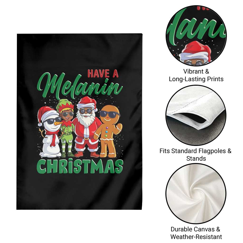 Have A Melanin Christmas Garden Flag Black Family African American Xmas Gift TS12 Print Your Wear