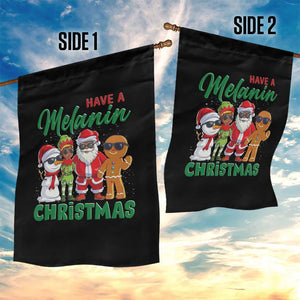 Have A Melanin Christmas Garden Flag Black Family African American Xmas Gift TS12 Print Your Wear