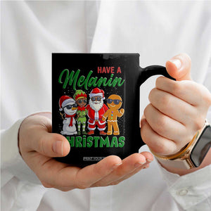 Have A Melanin Christmas Coffee Mug Black Family African American Xmas Gift TS12 Print Your Wear
