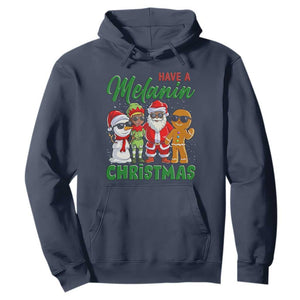 Have A Melanin Christmas Hoodie Black Family African American Xmas Gift TS12 Navy Print Your Wear