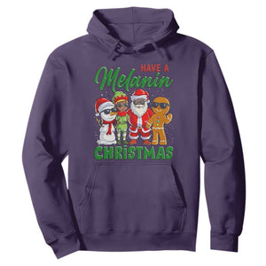 Have A Melanin Christmas Hoodie Black Family African American Xmas Gift TS12 Purple Print Your Wear