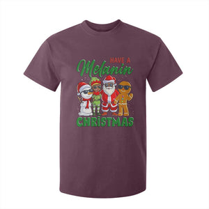 Have A Melanin Christmas T Shirt For Kid Black Family African American Xmas Gift TS12 Maroon Print Your Wear