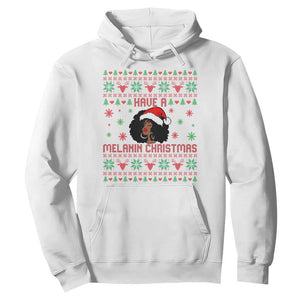 Have A Melanin Christmas Hoodie Cute Black Santa Girl Ugly Xmas TS12 White Print Your Wear