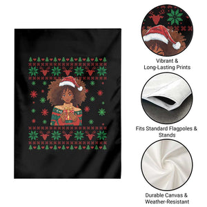 Black Queen Christmas Garden Flag African American Girl Black Pride TS12 Print Your Wear