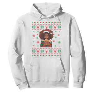 Black Queen Christmas Hoodie African American Girl Black Pride TS12 White Print Your Wear