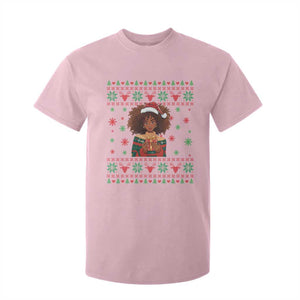 Black Queen Christmas T Shirt For Kid African American Girl Black Pride TS12 Light Pink Print Your Wear