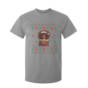 Black Queen Christmas T Shirt For Kid African American Girl Black Pride TS12 Sport Gray Print Your Wear