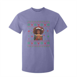 Black Queen Christmas T Shirt For Kid African American Girl Black Pride TS12 Violet Print Your Wear