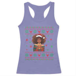 Black Queen Christmas Racerback Tank Top African American Girl Black Pride TS12 Violet Print Your Wear