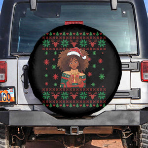 Black Queen Christmas Spare Tire Cover African American Girl Black Pride TS12 No hole Black Print Your Wear
