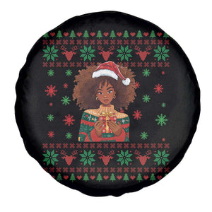 Black Queen Christmas Spare Tire Cover African American Girl Black Pride TS12 Print Your Wear
