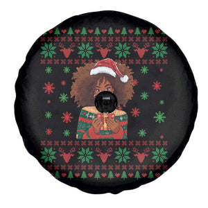 Black Queen Christmas Spare Tire Cover African American Girl Black Pride TS12 Print Your Wear