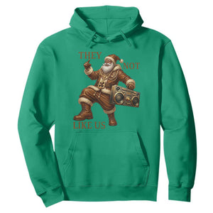 They Not Like Us Hoodie Funny Christmas Black Santa Claus TS12 Irish Green Print Your Wear
