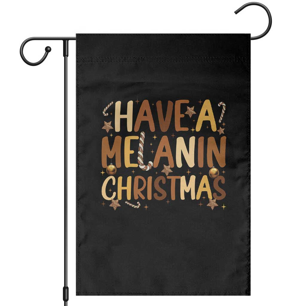 Funny Black Pride Have A Melanin Christmas Garden Flag Culture Gift TS12 Black Print Your Wear