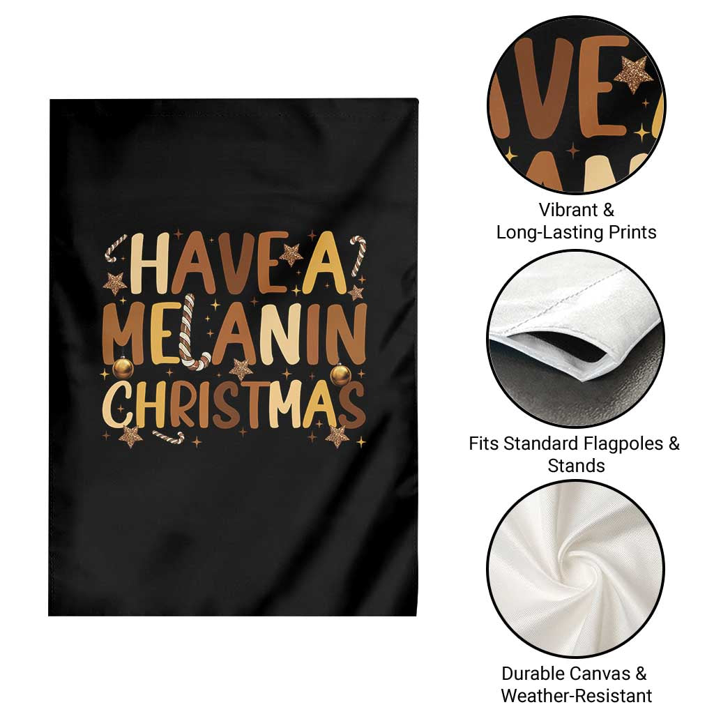 Funny Black Pride Have A Melanin Christmas Garden Flag Culture Gift TS12 Print Your Wear