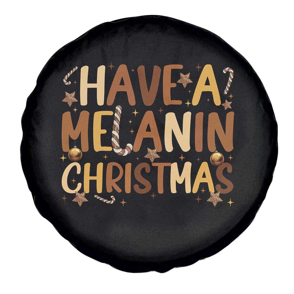 Funny Black Pride Have A Melanin Christmas Spare Tire Cover Culture Gift TS12 Print Your Wear