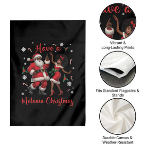 Have A Melanin Christmas Garden Flag Funny Dancing Santa And Mrs Claus Culture Gift TS12 Print Your Wear