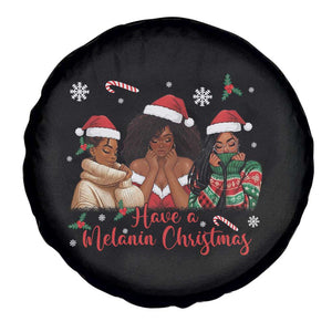 Have A Melanin Christmas Spare Tire Cover Black Girl Xmas Gift TS12 Print Your Wear