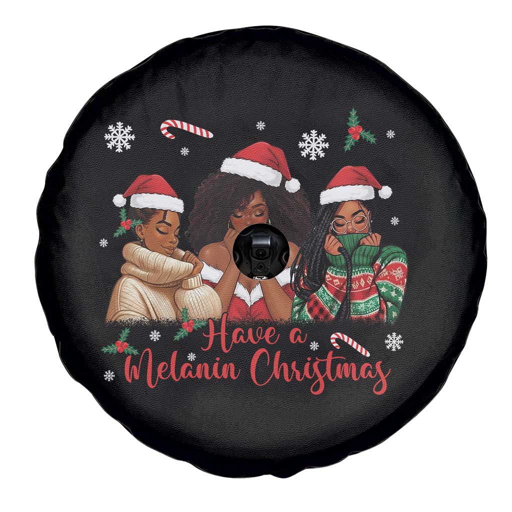 Have A Melanin Christmas Spare Tire Cover Black Girl Xmas Gift TS12 Print Your Wear
