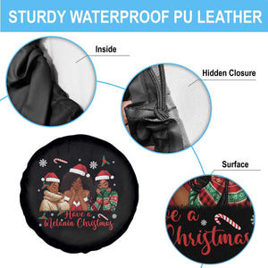Have A Melanin Christmas Spare Tire Cover Black Girl Xmas Gift TS12 Print Your Wear