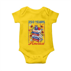 250 Years Of America American Teacher Graphic Baby Onesie Patriotic Educator Gift TS12 Daisy Print Your Wear