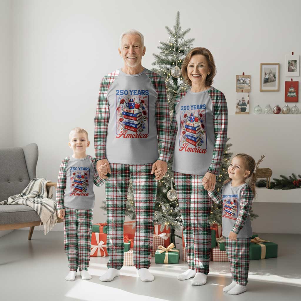 250 Years Of America American Teacher Graphic Plaid Pajama Set Patriotic Educator Gift TS12 Christmas Plaid Print Your Wear