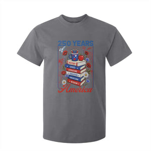 250 Years Of America American Teacher Graphic T Shirt For Kid Patriotic Educator Gift TS12 Charcoal Print Your Wear