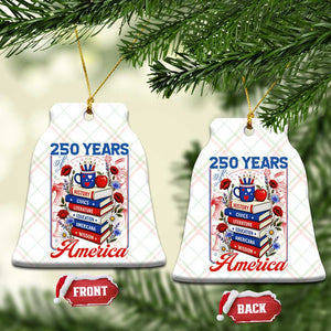 250 Years Of America American Teacher Graphic Ceramic Ornament Patriotic Educator Gift TS12 Print Your Wear