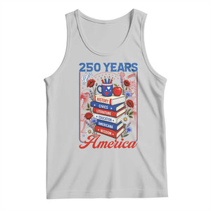 250 Years Of America American Teacher Graphic Tank Top Patriotic Educator Gift TS12 Ash Print Your Wear
