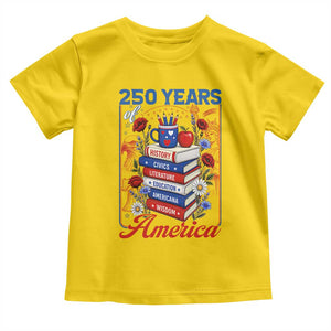 250 Years Of America American Teacher Graphic Toddler T Shirt Patriotic Educator Gift TS12 Daisy Print Your Wear