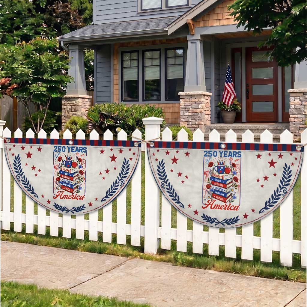 250 Years Of America American Teacher Graphic Patriotic Fan Flag Educator Gift