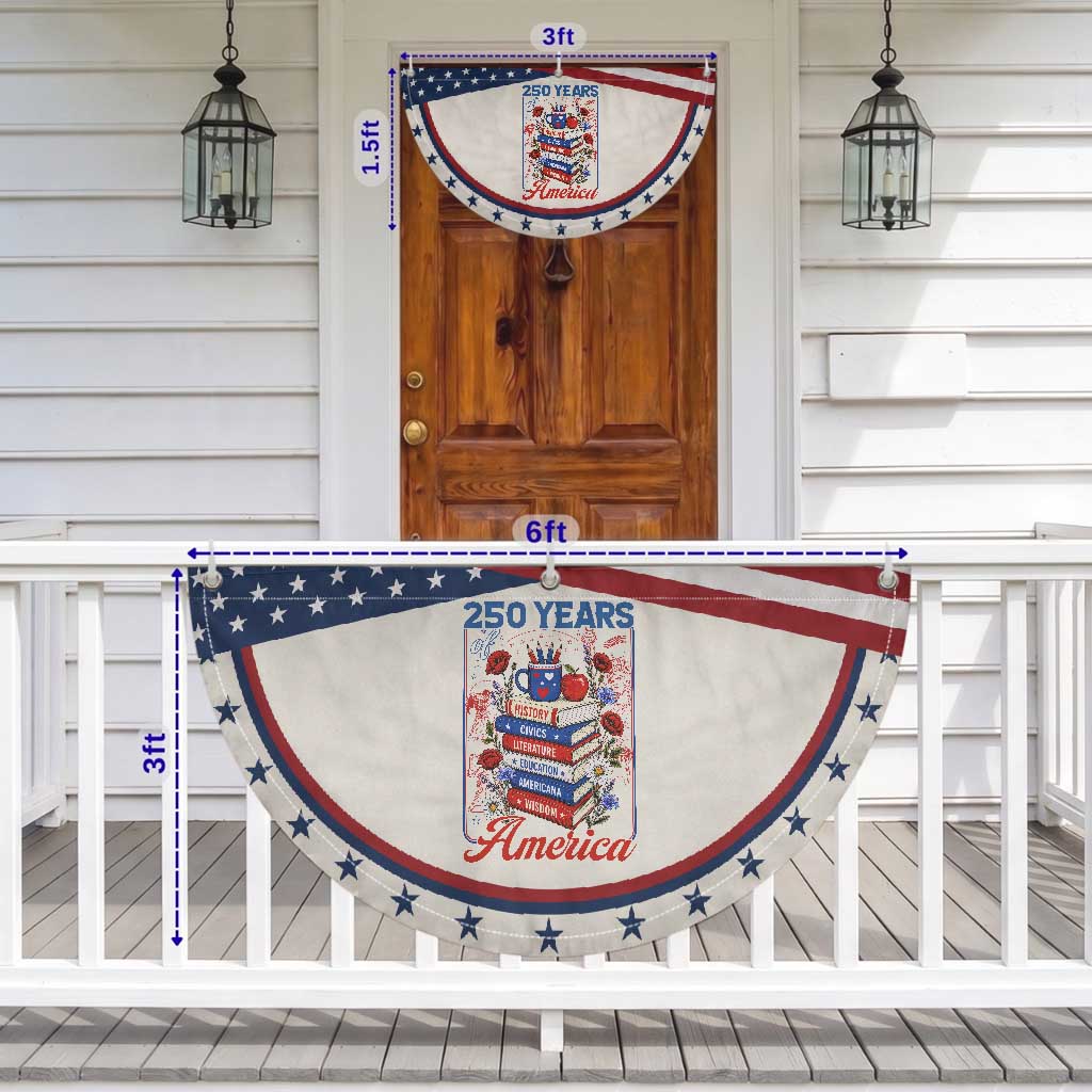 250 Years Of America American Teacher Graphic Patriotic Fan Flag Educator Gift