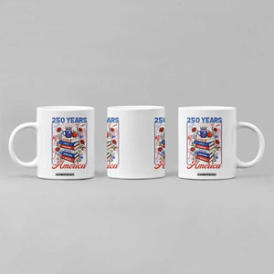 250 Years Of America American Teacher Graphic Coffee Mug Patriotic Educator Gift TS12 Print Your Wear