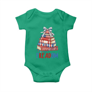Funny Patriotic Book Lover Gift Baby Onesie Freadom TS12 Irish Green Print Your Wear