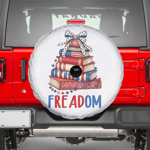 Funny Patriotic Book Lover Gift Spare Tire Cover Freadom TS12 White Print Your Wear