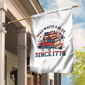Funny Patriotic Book Lover Gift Garden Flag Read White Blue Since 1776 TS12 Print Your Wear