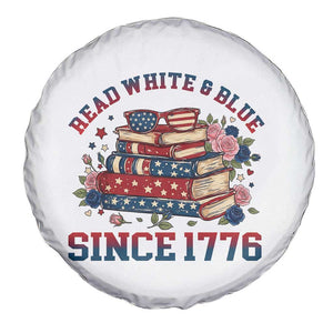Funny Patriotic Book Lover Gift Spare Tire Cover Read White Blue Since 1776 TS12 Print Your Wear