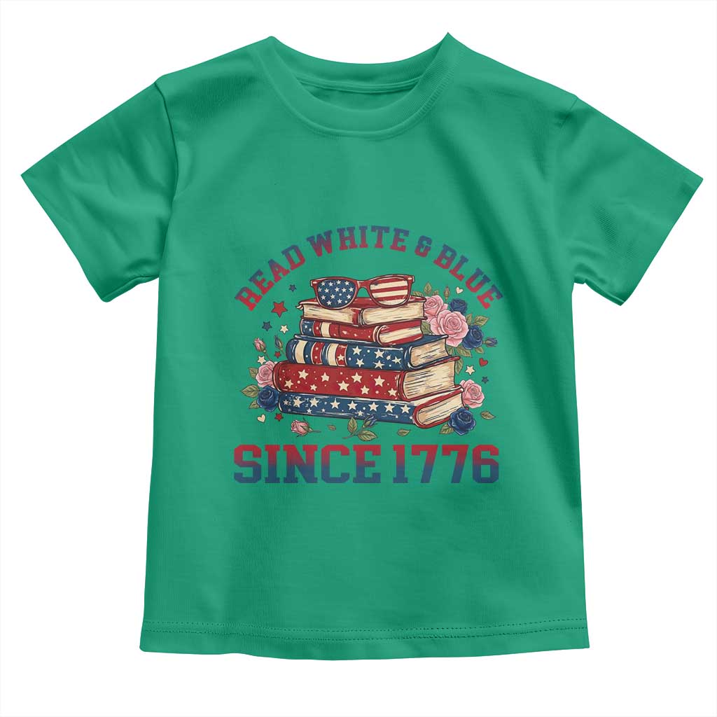 Funny Patriotic Book Lover Gift Toddler T Shirt Read White Blue Since 1776 TS12 Irish Green Print Your Wear