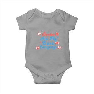 Books Are My Love Language Baby Onesie Bookish Patriot Gift TS12 Sport Gray Print Your Wear