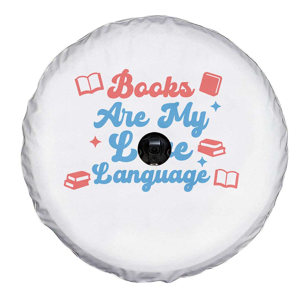 Books Are My Love Language Spare Tire Cover Bookish Patriot Gift TS12 Print Your Wear