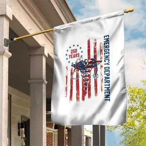 Patriotic ED Nurse Gift Garden Flag 250 Years Of Emergency Department TS12 Print Your Wear