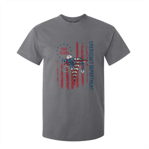 Patriotic ED Nurse Gift T Shirt For Kid 250 Years Of Emergency Department TS12 Charcoal Print Your Wear